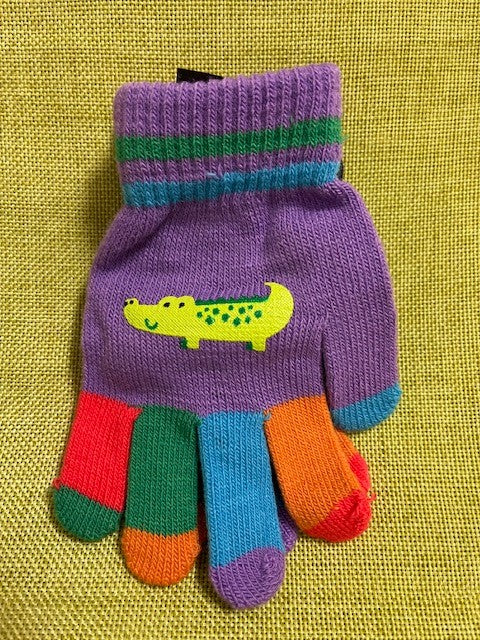 Childrens Colour Block Gloves - 3 Design options