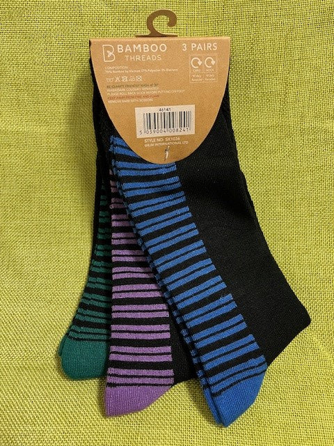 Mens Bamboo Socks 3pk - 2 Colour Options