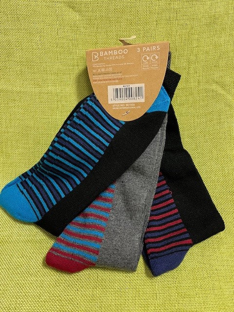 Mens Bamboo Socks 3pk - 2 Colour Options