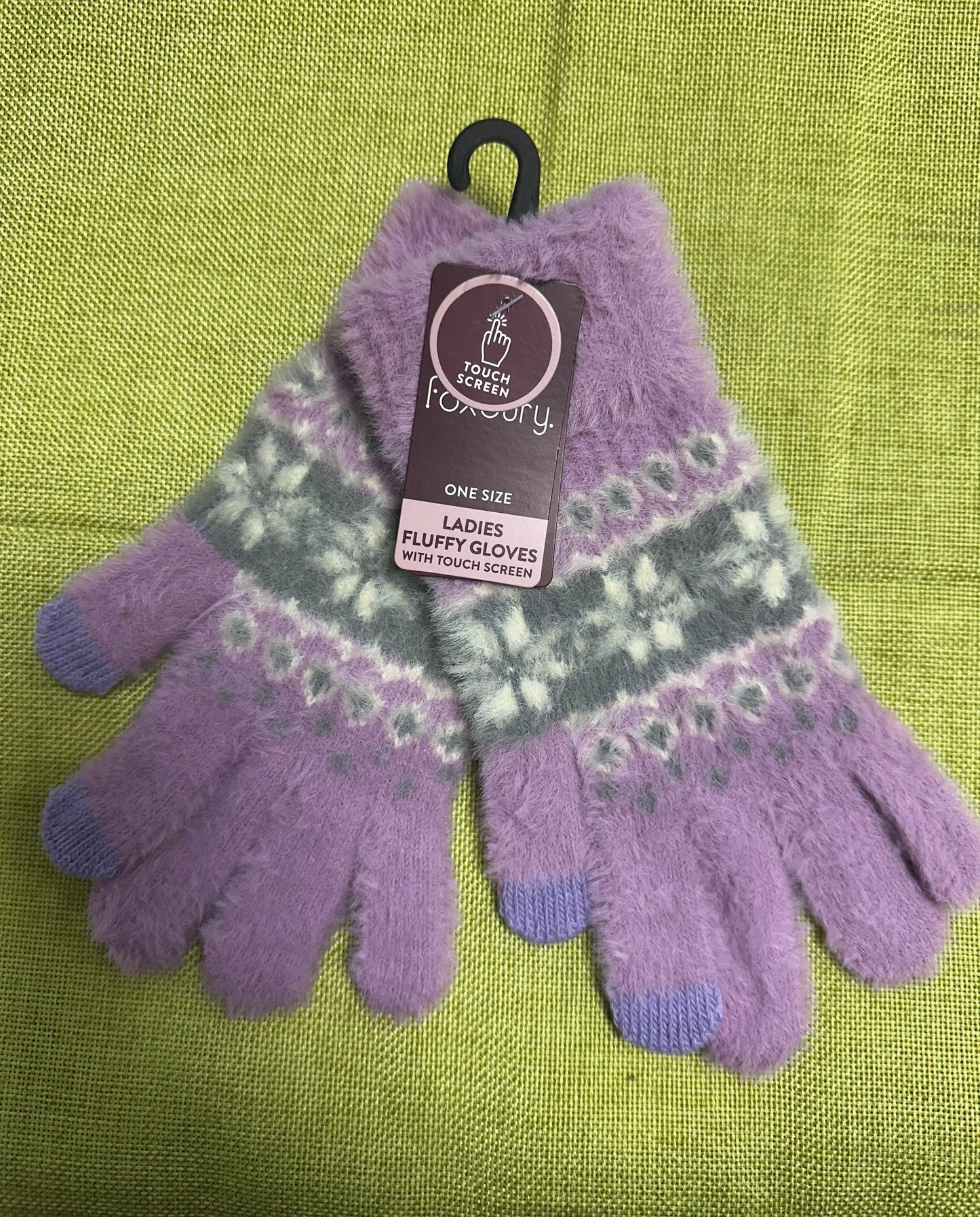 Ladies Fluffy Gloves with Touch Screen - 3 Colour Options