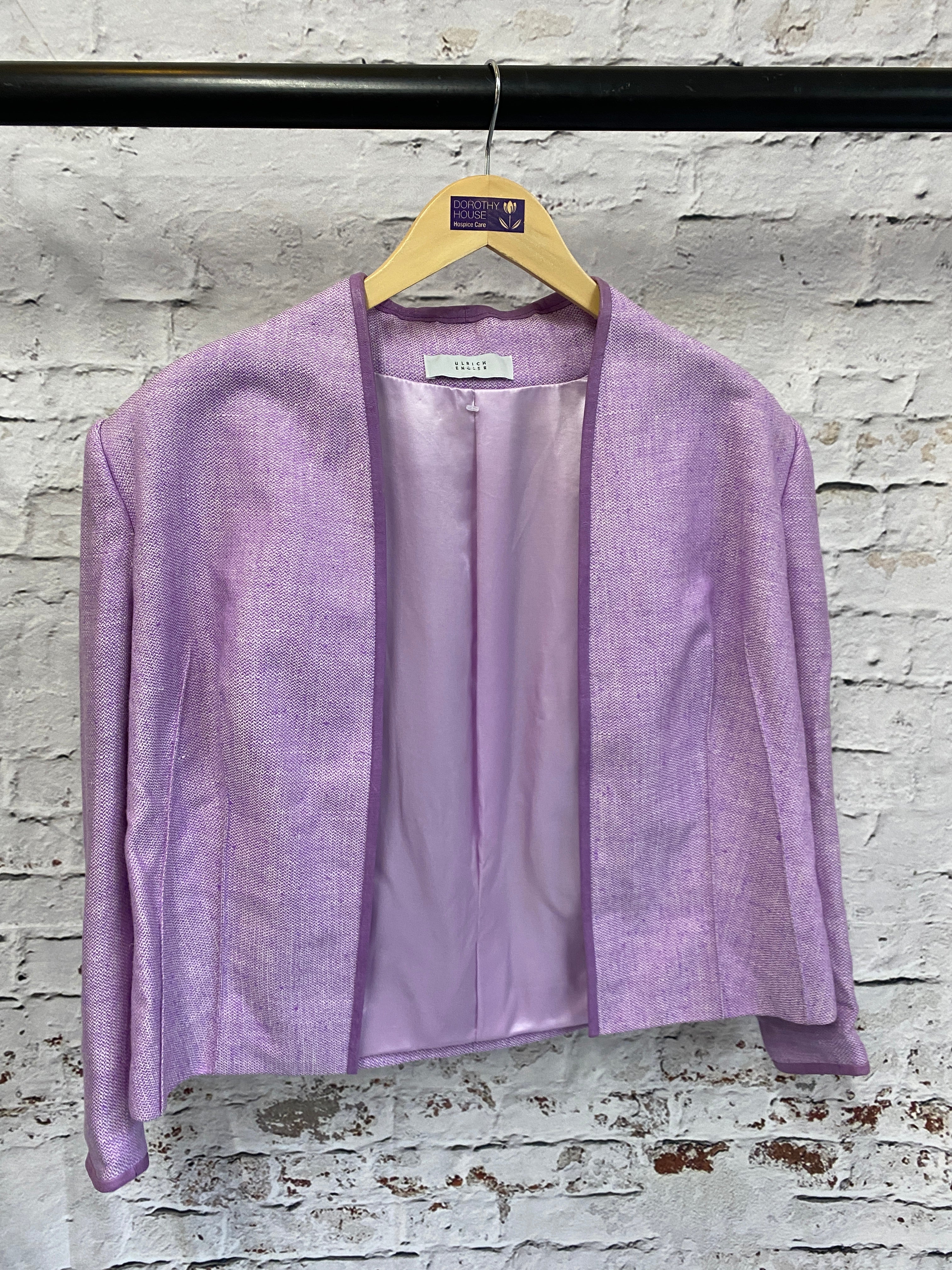 Purple best sale evening jacket